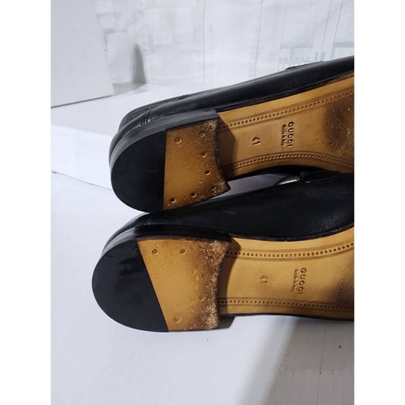 Authentic Gucci Horsebit Leather Loafer Black Size 41 - Picture 12 of 16